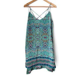 Anthropologie MAEVE Meret 100% Silk Strappy Tunic Bohemian Top 6